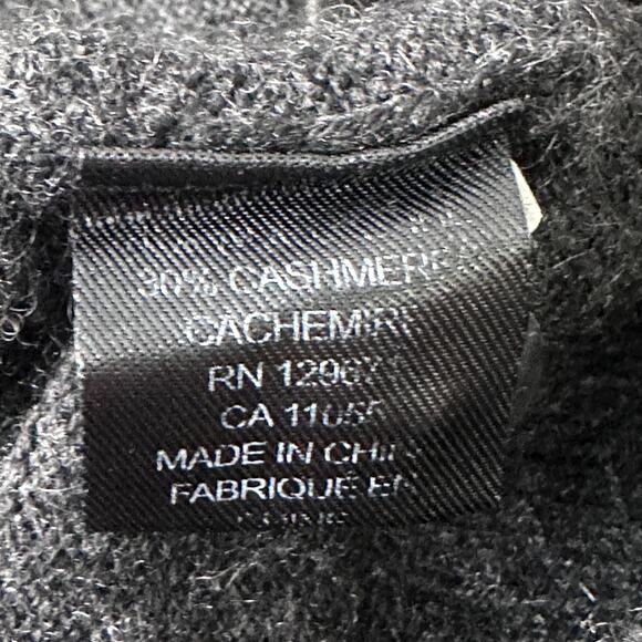 360 Cashmere Cardigan Sweater Women’s Medium Charcoal Gray Cashmere Wool Blend - Picture 7 of 10